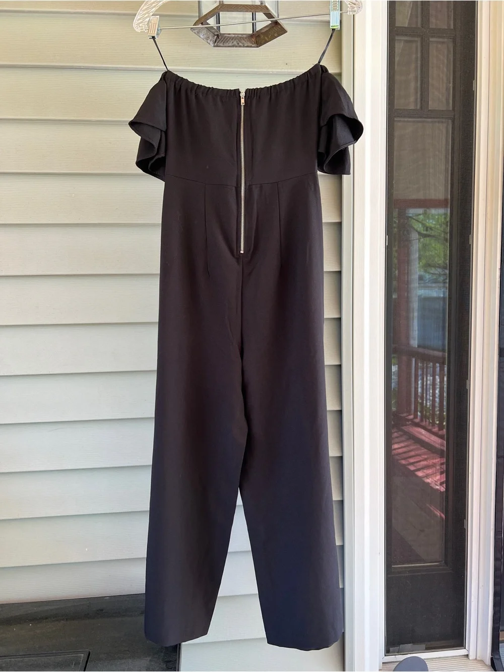 Revamped Off Shoulder Ruffle Jumpsuit size XS - Picture 2 of 6